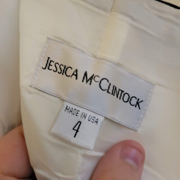 Jessica McClintock Formal Mini Tulle Lined 90s Vintage Y2K Dress - Picture 9 of 12